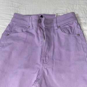 Purple jeans